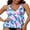 White, variant on Wider Straps Tankini Tops for Womens Ruffled Flounce Swimsuit Tops Only Built-in Bra