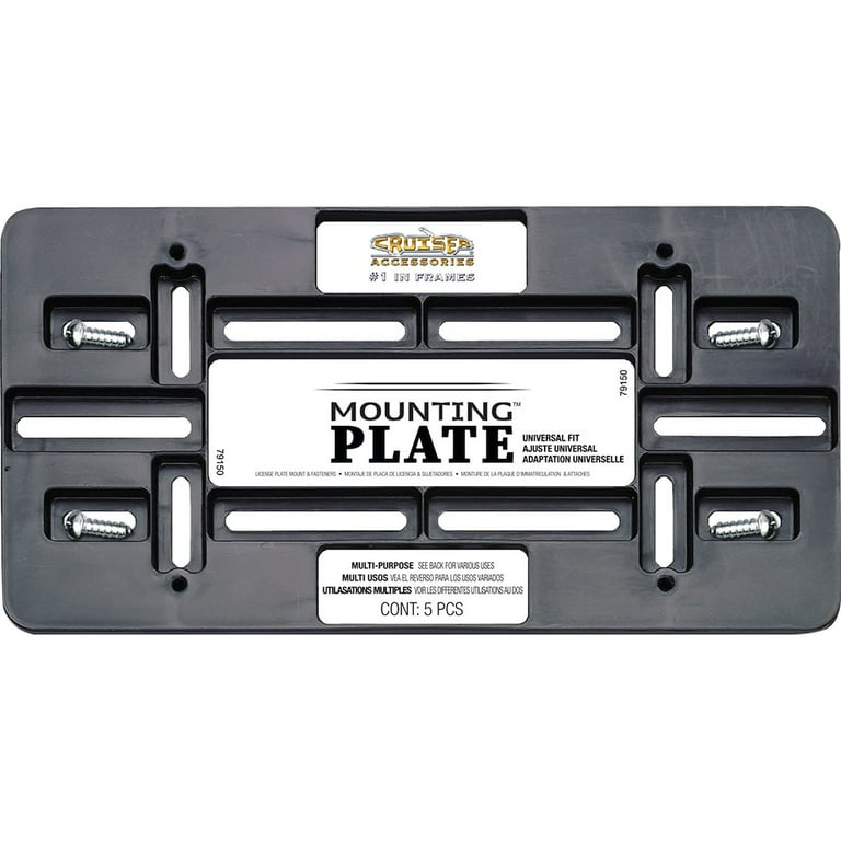 amerge folleta 3piece setup ブラック 現物写真提示可 Cruiser Accessories® Universal Fit Mounting Plate™ 5 pc Pack