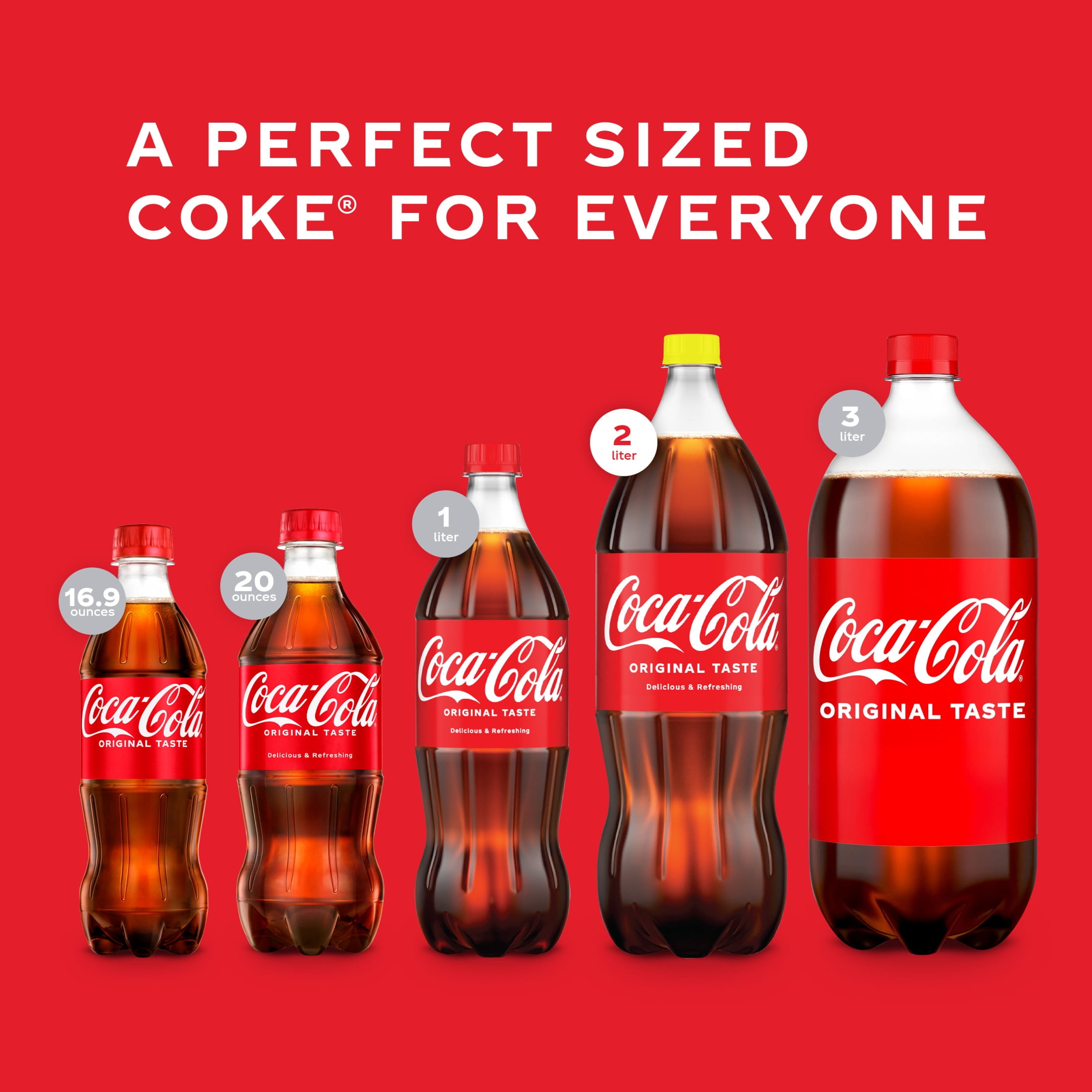 Coca-Cola Soda Soft Drink Kosher, 2 Liters