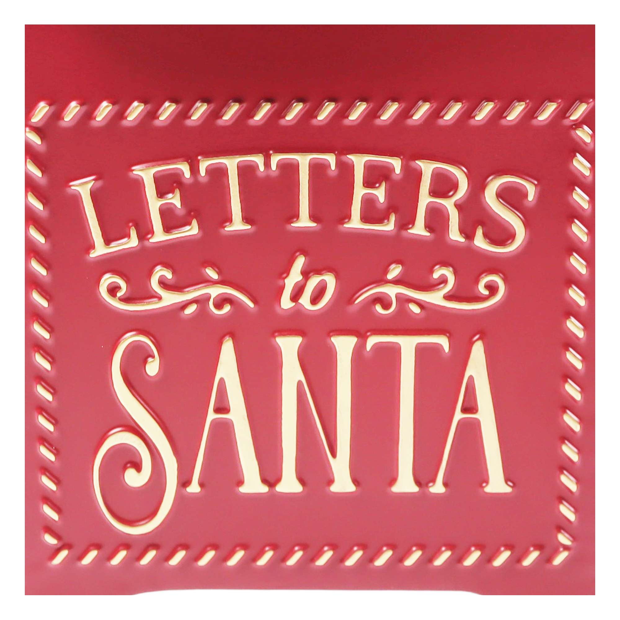 Holiday time Santa mailbox,14 inch height,red colour