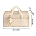 thumbnail image 3 of Changing Bag Organiser, Portable Baby Nappy Caddy Organiser, Plush Changing Bag Organiser, Double Velcro Changing Organiser with Interchangeable Compartments, Baby Nappy Changing Basket, 3 of 6