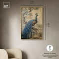 thumbnail image 5 of Glistening Peacock Canvas Retro Japanese Art Prints by Art Remedy, Gold Frame, 30" x 45", 5 of 7