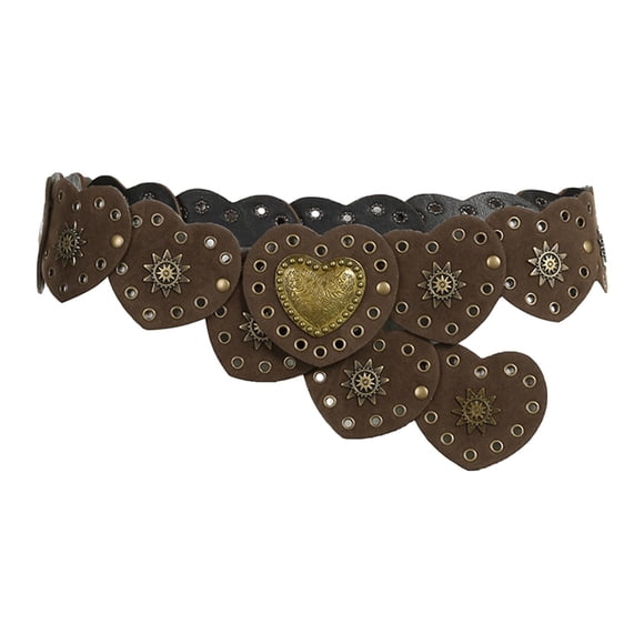 tamizeot Womens PU Leather Waist Belt Fashion Cowboy Belt Western Cowgirl for Dresses