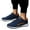 Blue, variant on Oyedens Low Top Fashion Sneakers for Men Leather Casual Athletic Trail Running Driving Canvas Shoes