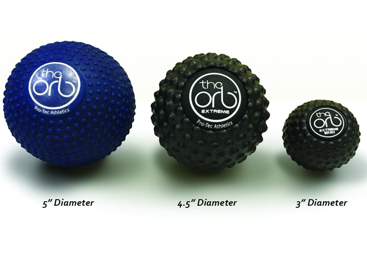 Pro-Tec Athletics The Orb Deep Tissue High Density Massage Ball, 5-Inch  Diameter, Blue, Multi-directional roll provides focused massage to target  