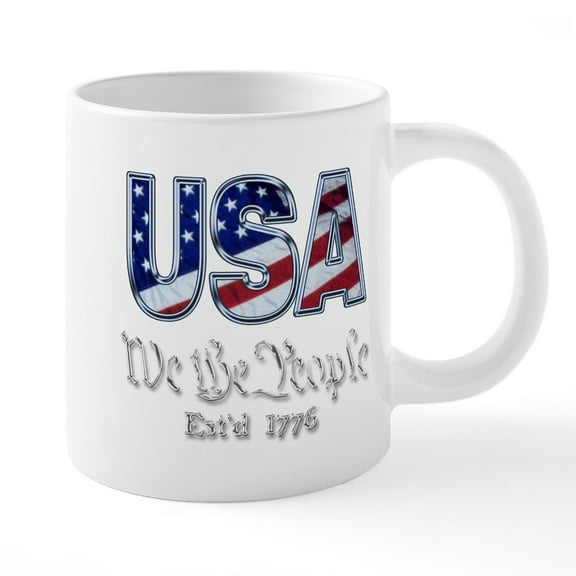 CafePress - Usa1 - 20 Oz White Ceramic Mega Mug
