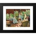 thumbnail image 2 of James Tissot 18x15 Black Modern Framed Museum Art Print Titled - In the Conservatory (Rivals), 2 of 5