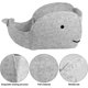 thumbnail image 3 of 1 Piece Felt Basket Storage Box Felt Storage Box Whale Shape Foldable Felt Bag Large Felt Basket for Kids Organize Office Products, Books, Clothes, To, 3 of 5