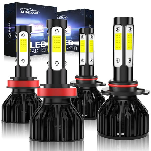 For Toyota Highlander 2011 2012 2013 2014-2019 9005 H11 LED Headlight Bulbs High/Low Beam, 6000K White 4000LM Bright Canbus No Error, Easy Install, Plug-N-Play Halogen Replacement