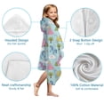 thumbnail image 7 of Fairy Tale Princess Castle Pattern Hooded Bath Towel，50"x30" for Ages 3 To 12 Kids, Quick Dry Lightweight Soft Microfiber Hood Beach Towel Cover Up for Kids, 7 of 7