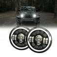 thumbnail image 1 of Car headlights suits,Inch Round Led Round Led Pattern And Eye Led With Beam Led Pattern Led Pattern Led With Beam Turn 7 Inch Tj Cj Universal Compatible With Round Eye Pattern Buzhi Qisuo, 1 of 7