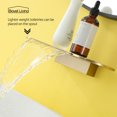 thumbnail image 5 of Boyel Living Waterfall Bathroom Sink Faucet 1- Handle Wall Mount Lavatory Faucet Mixer Tap Solid Brass (with valve) Brushed Gold, 5 of 7