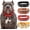 Red, variant on Spiked Dog Collar 2 Inch Wide, Leather Croc Pattern Protective Collar with Stainless Spikes for Medium Large Dogs, Punk Style Adjustable Metal Buckle