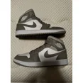 thumbnail image 2 of Ni - ke Ni - ke Air Jordan 1 Mid Linen College Grey Light Bone White 554724-082 Men's NEW, 2 of 3