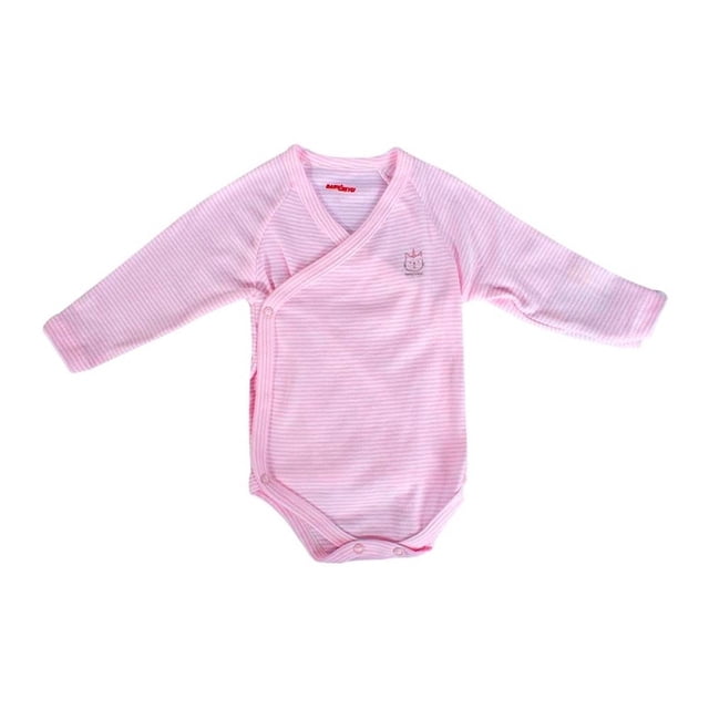 Pañalero Baby Creysi Niña 3 Meses Cruzado con Rayas Rosa
