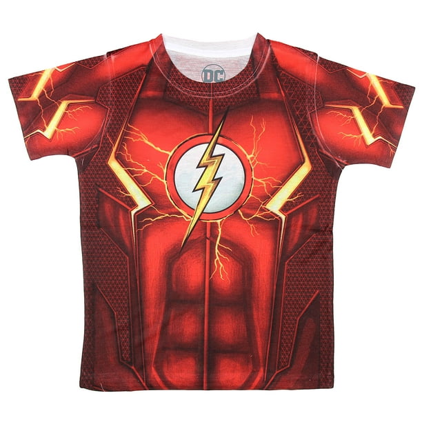 Bioworld - DC Comics The Flash Boys Logo Sublimated Youth T-shirt - Walmart.com - Walmart.com
