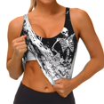 thumbnail image 3 of Sigee Skeleton Wave Artwork for Womens' Sports Vest with Performance Stretch and Quick Dry Fabric, High Elasticity Running Bra Workout Crop Tank Tops-Large, 3 of 8