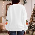 thumbnail image 5 of TTUHYWXI Christmas Sweatshirts Women Sequin Christmas Shirts Sparkly Xmas Graphic Long Sleeve Crewneck Pullover Tops (White, L), 5 of 8
