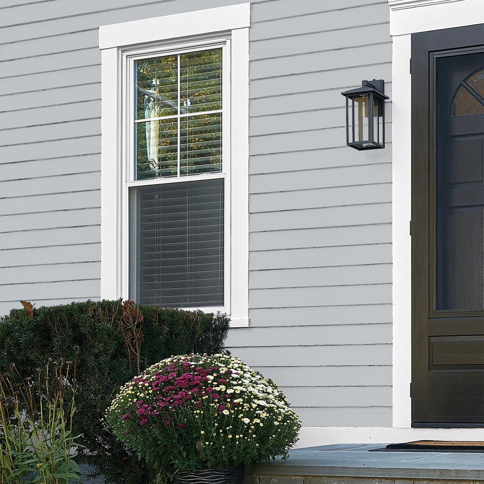 Glidden One Coat Train / Gray Flat Exterior Paint with Primer, 1 Gallon
