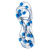 FibroPool 50ft Safety Rope with Floats, Pre-Assembled Divider Buoy with Hooks