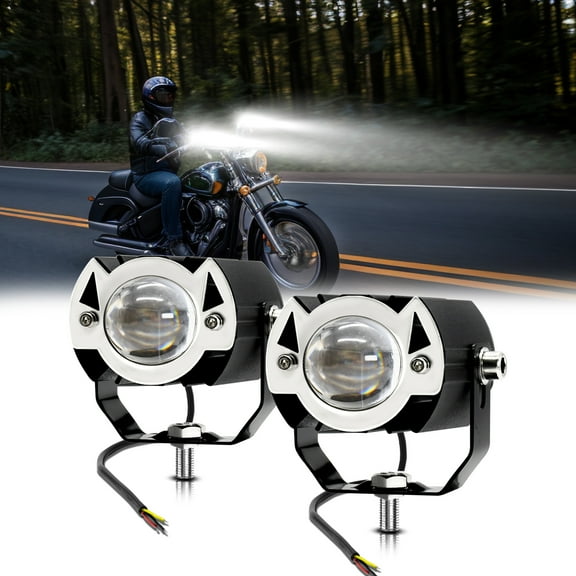 Motorcycle Motorcycle LED Driving Light, 30W 6000K/3000K Super Bright Spotlight Waterproof Fog Light For Cars Tractors Trucks ATVs SUVs Boats, 1 Pack