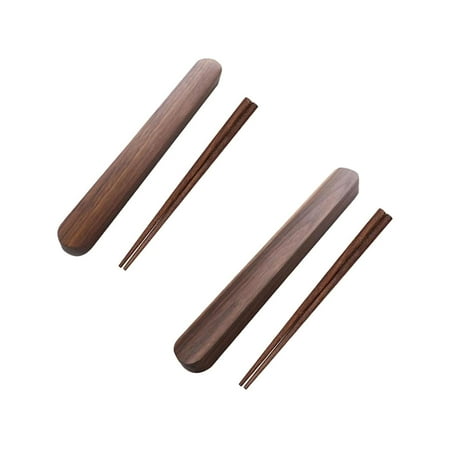 

2 Set Reusable Chopsticks with Storage Case Box Travel Stationery Dinner Use