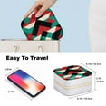 thumbnail image 4 of Mother's Day Pakistan Compact Jewelry Box with Imitation Metal Zipper and Adjustable Grids, Travel-Friendly Storage Case, 4 of 6