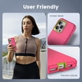 thumbnail image 3 of Compatible with iPhone 15 Pro Max Case, Heavy Duty Defender 3-Layer Rugged Shockproof Drop Protective Cover, Strong Durable Phone Cases for iPhone 15 Pro Max 6.7 Inch Display (Rose/Lime), 3 of 14