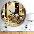 thumbnail image 2 of DesignArt Bicycle with Shopping Bag Large Wall Clock, 2 of 2