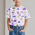 thumbnail image 2 of COM1950s Robe à Manches Courtes, Chemise Tendance pour Enfant T-Shirt Imprimé Col Rond Confortable Ample T-Shirt Blouse à Manches Courtes Hauts Décontractés, 2 of 9
