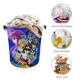 thumbnail image 2 of Laundry Hamper Storage Basket Saint Seiya Toys Clothes Organizer Bin For Home Bathroom Bedroom Dorm Nursery 13.4 x 16.5 inches, 2 of 6