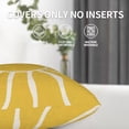 thumbnail image 4 of Summer Pillow Covers 16x16 Set of 2, Yellow Sunshine Decorative Outdoor Throw Pillow Covers Modern Farmhouse Cushion Case Linen Square for Home Couch Sofa, 4 of 6