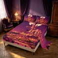 thumbnail image 2 of Homewish Cartoon Castle Queen Sheets for Girls, Chic Blossoms Moon Queen Sheet Sets, 4 Pieces, 1 Flat Sheet, 1 Fitted Sheet and 2 Pillowcases, 2 of 6