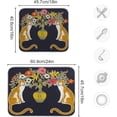 thumbnail image 3 of FREEAMG Dish Drying Mat Beautiful Vintage Tiger Chinoiserie Style Kitchen Dish Pads Super Absorbent Microfiber Dish Drying Rack Pads Safe Heat-resistant Kitchen Counter Mat,18x24 Inch, 3 of 7