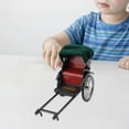 thumbnail image 2 of High Quality Simulation Toy Rickshaw 1/12 Pull jam boys Model Car Decoration Girl red, 2 of 8