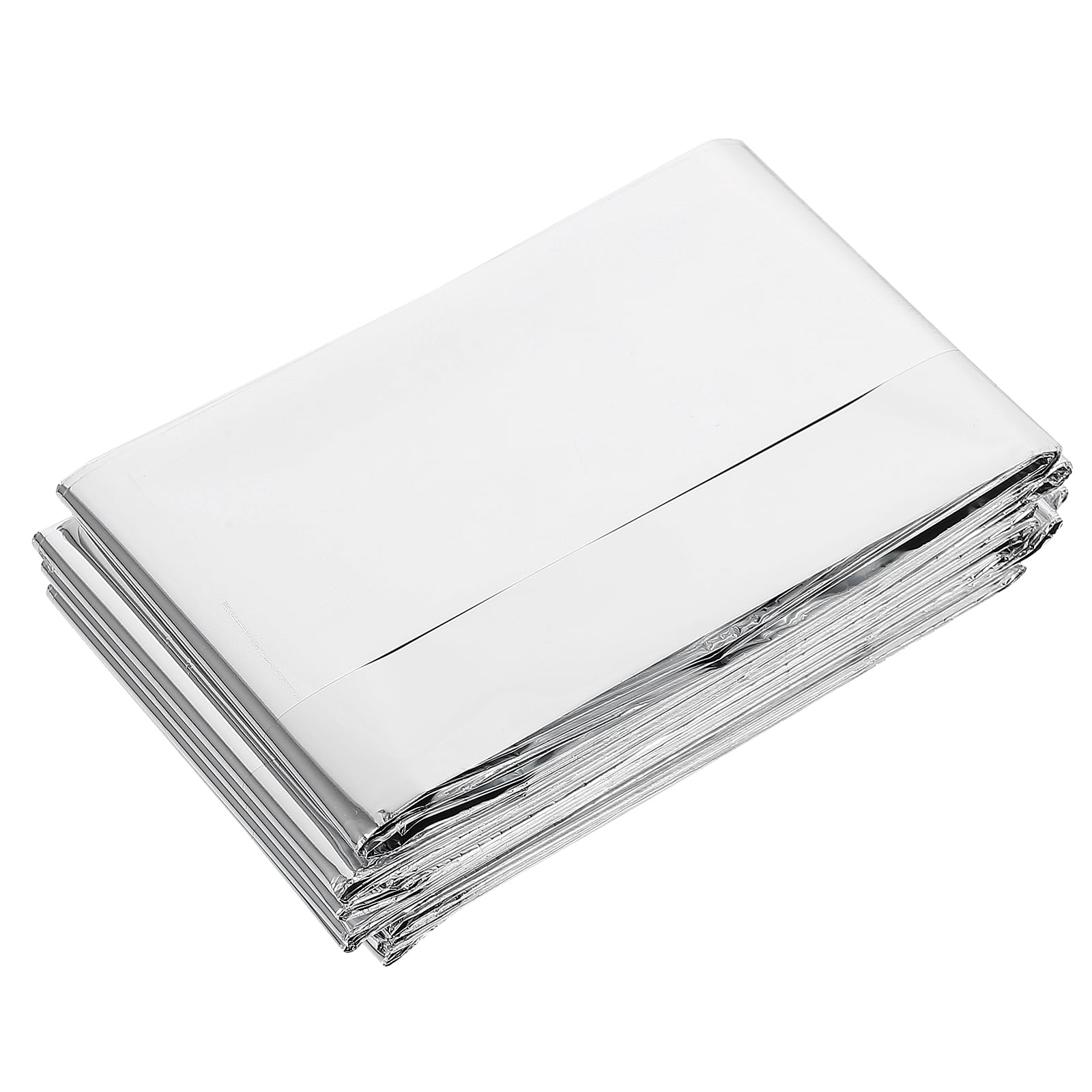 WASHWEPE Camping Blankets for Cold Weather Insulation Blanket Silver 1Pack 83X51X0.3in