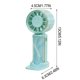 thumbnail image 2 of CaiYueKe USB Rechargeable Handheld Fan Portable Mini Fan High Speed Quiet Personal Desk Fan Battery Operated Cooling Fan for Travel Office Home Outdoor Summer, 2 of 7