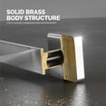 thumbnail image 4 of KIBI Blaze 10 inch Hand Towel Bar Bathroom Towel Holder Solid Brass Wall Mounted Modern Bathroom Towel Bar (Chrome) (KBA16), 4 of 17
