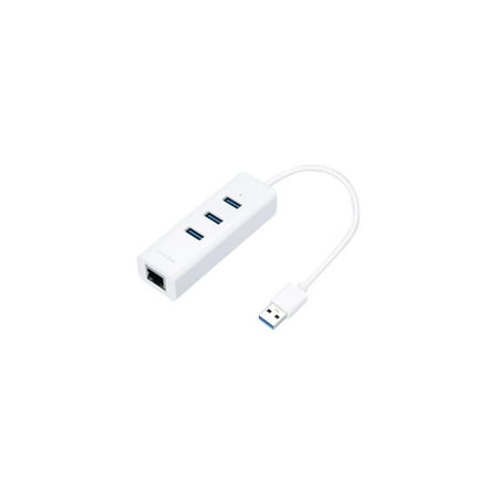 UPC: 0845973094553 | TP-Link USB 3.0 to Ethernet Adapter  Portable 3-port USB Hub with 1 Gigabit RJ45 Ethernet Port Network Adapter  Supports Windows 7/8/8.1/10  Mac OS X (10.6-10.14)  Linux OS and Chrome OS