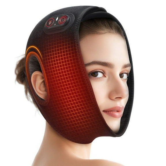 Cordless Face Heating Pad, 5000mAh Heated Wrap Face Mask with 3 Heat and 3 Time Settings, Wearable Heating Pad for Face, Rechargeble Warm Compress for Face Jaw Chin Wisdom Teeth