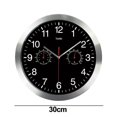 thumbnail image 3 of Indoor/Outdoor Retro Round Waterproof Wall Clock With Thermometer, Quartz Wall Clock Home/Patio Decor-T6261B-Temperature And Humidity Clock-Black, 3 of 4