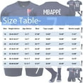 Wami 2324 Paris Home Soccer Jerseys Sports Team Clothes 3 Piece Sets