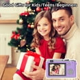 thumbnail image 3 of Digital Camera Children Camcorder 2.4" Inches Rechargeable Autofocus Vlogging Compact Cameras for Beginner Photography Selfie, 3 of 12