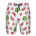 thumbnail image 4 of Naloa Hand Drawn Watermelon Men's Beach Shorts, Surfing shorts, Swim trunks, Quick Dry Swim Trunks for Surfing Beach Fun - Small, 4 of 9