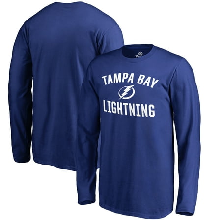 Reebok Youth Tampa Bay - Tampa Bay Lightning Fanatics Branded Youth Victory Arch Long Sleeve T-Shirt - Blue