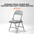 thumbnail image 3 of Nazhura 4 Pack Folding Chairs with Padded Cushion and Back, Padded Folding Chairs for Home and Office, Indoor and Outdoor Events, 3 of 9