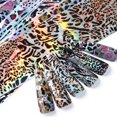 thumbnail image 2 of Onsdag Stickers de lámina holográfica para uñas con estampado de leopardo, 10 piezas, 2 of 7
