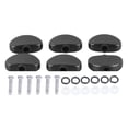 thumbnail image 2 of 6 Pcs Guitar Machine Head Button, Half Round Tuning Peg Replacement  Premium Plastic For Various Guitars, 2 of 8