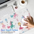 thumbnail image 4 of Long Mouse Pads for Desk,Fairy Tale Princess Unicorn Pattern Desk Mats on Top Of Desks, Desk Mouse Pad Extra Large with 3mm Non-Slip Base and Stitched Edge for Gaming,Office,Work,Home 31.5"x11.8", 4 of 6