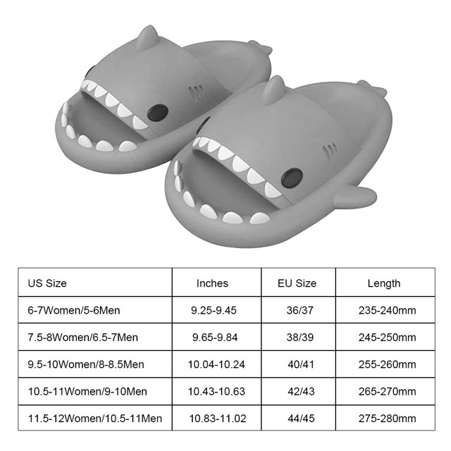 Lindo tiburón diapositivas zapatillas antideslizante baño suave suela verano al aire libre sandalias Sywqhk Para Estrenar